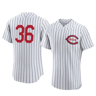 Men's Authentic White Clay Carroll Cincinnati Reds 2022 Field Of Dreams Jersey