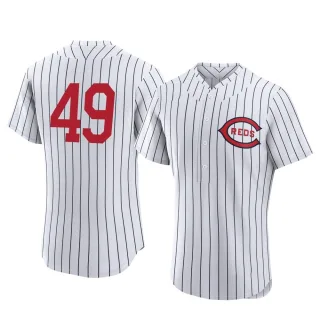 Men's Authentic White Justin Dunn Cincinnati Reds 2022 Field Of Dreams Jersey