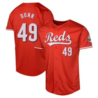 Men's Limited Red Justin Dunn Cincinnati Reds Alternate Jersey