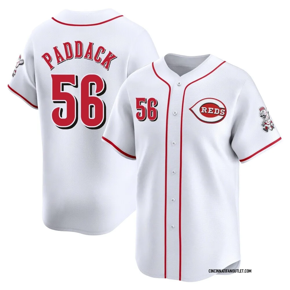 Men's Limited White Chris Paddack Cincinnati Reds Home Jersey