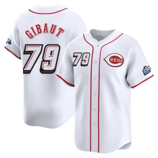 Men's Limited White Ian Gibaut Cincinnati Reds 2025 Speedway Classic Alternate Jersey