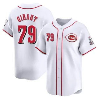 Men's Limited White Ian Gibaut Cincinnati Reds Home Jersey