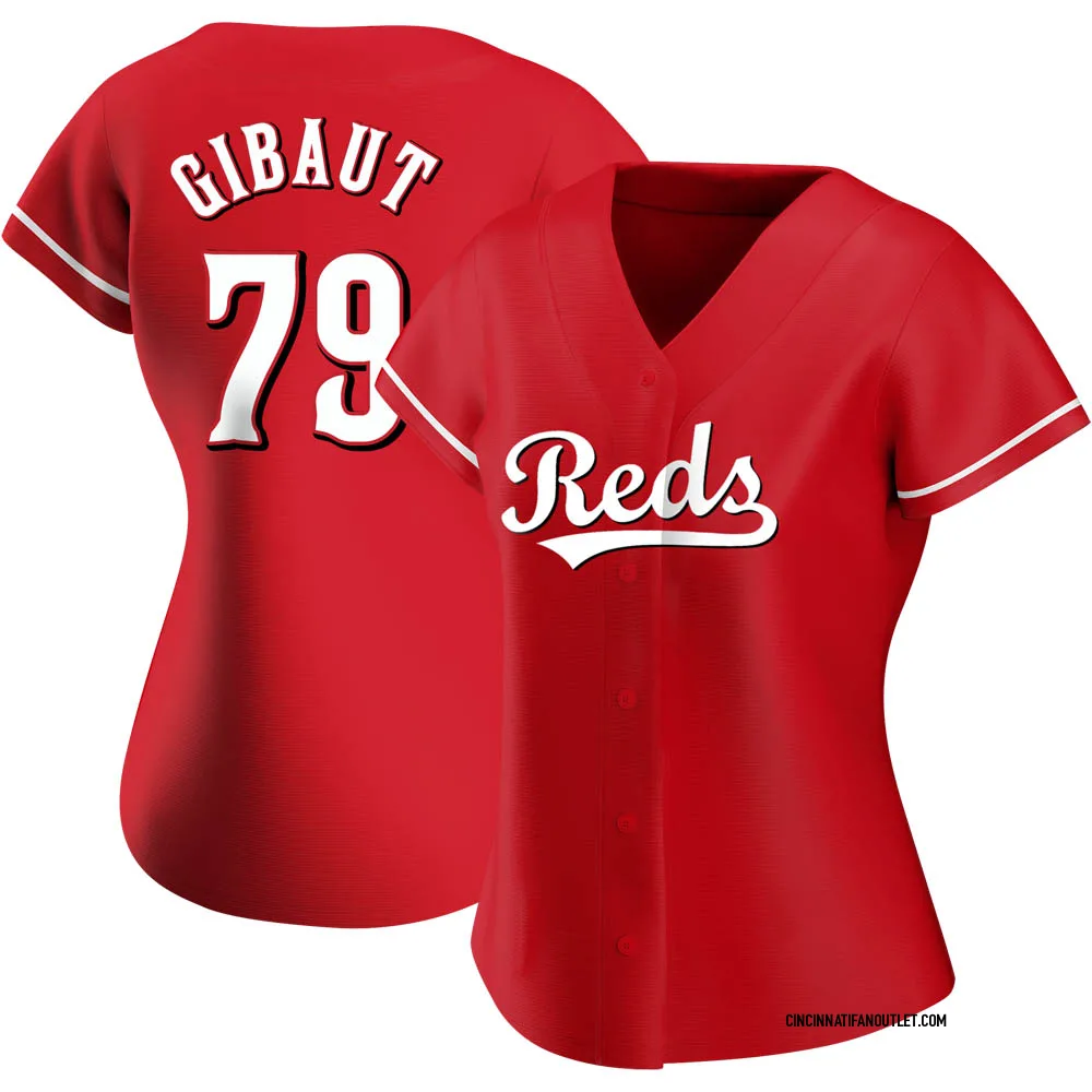 Women's Authentic Red Ian Gibaut Cincinnati Reds Alternate Jersey