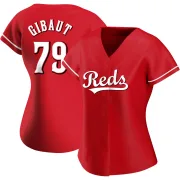 Women's Authentic Red Ian Gibaut Cincinnati Reds Alternate Jersey
