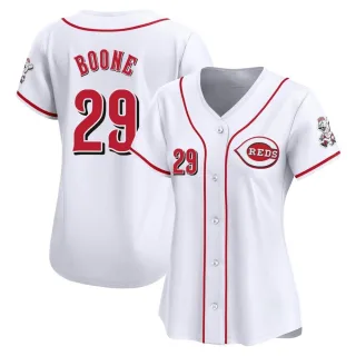 Women's Limited White Bret Boone Cincinnati Reds Home Jersey
