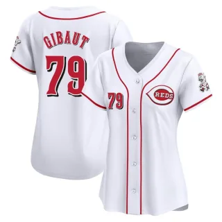 Women's Limited White Ian Gibaut Cincinnati Reds Home Jersey
