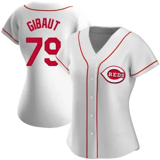 Women's Replica White Ian Gibaut Cincinnati Reds Home Jersey