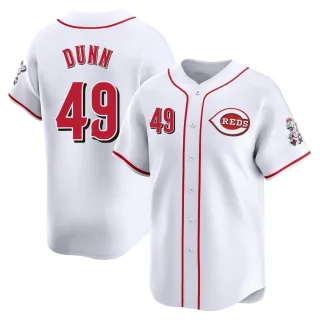 Youth Limited White Justin Dunn Cincinnati Reds Home Jersey