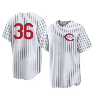 Youth Replica White Clay Carroll Cincinnati Reds 2022 Field Of Dreams Jersey